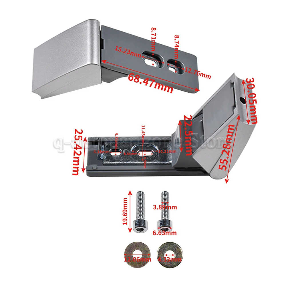 9590178 Door Hinge For LIEBHERR Fridge Freezer Refrigerator Pair Hinges With Fixings Silver 03-JRI-857