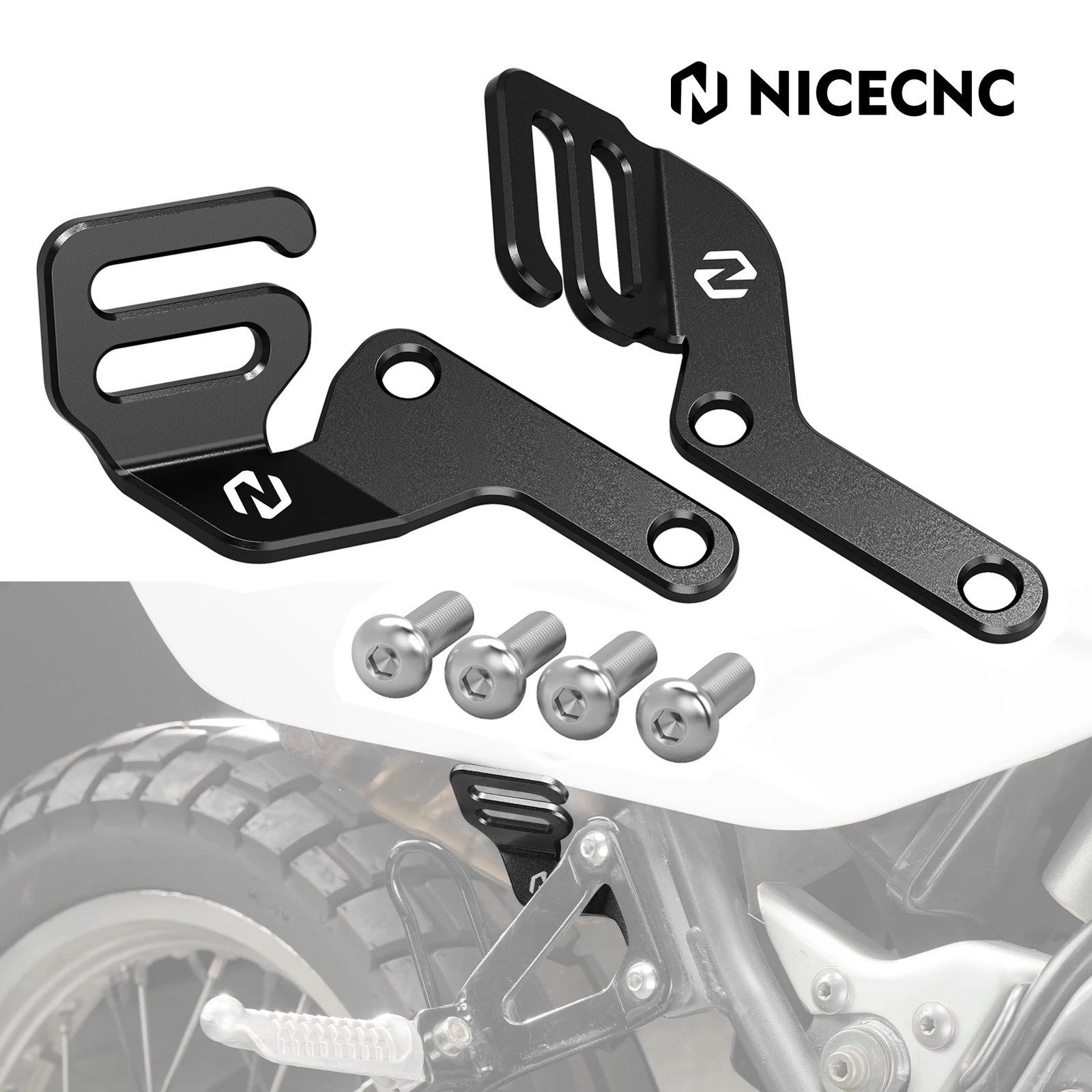 

Motorcycle Saddlebags Rackless Bags Tie Down Hook Brackets for Suzuki DR650 S/SE DR650SE DR650S 1996-2022 2023 2024 2025