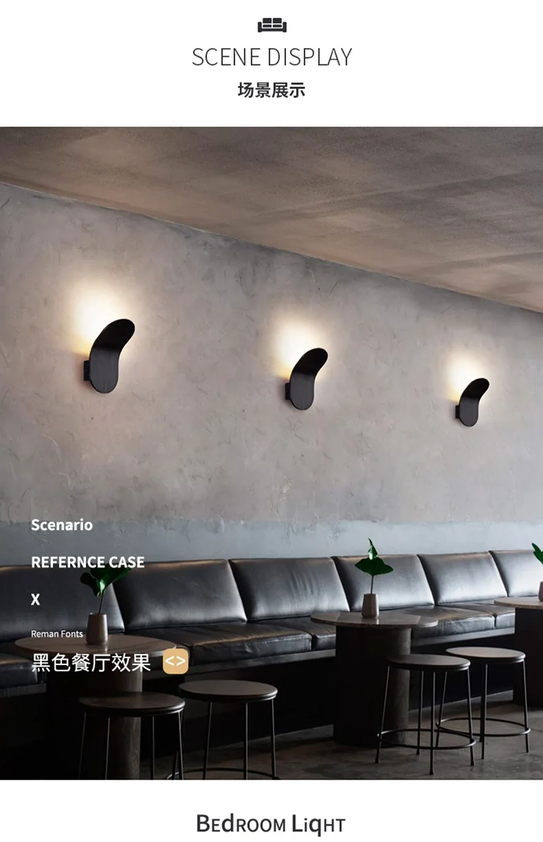 

Modern luxury Indoor Hotel Room bedroom bathroom mounted Wall Lamp Adjustable bedside reading COB Led Wall Light Hotel Corridor