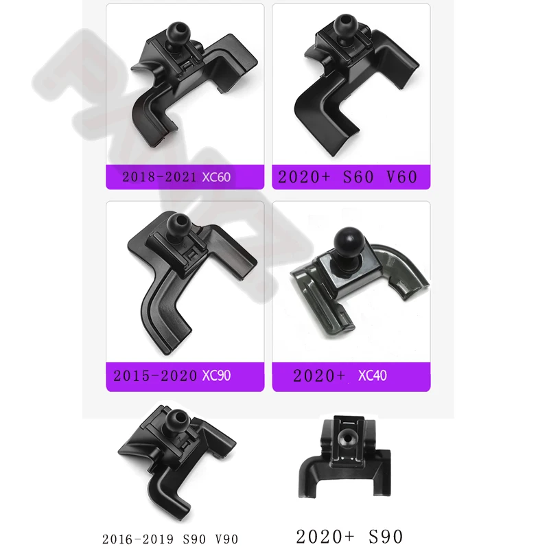 LHD Car Phone Holder For Volvo s60 v60 s90 v90 xc40 xc60 xc90 Car Styling Bracket GPS Stand Rotatable Support Mobile Accessories