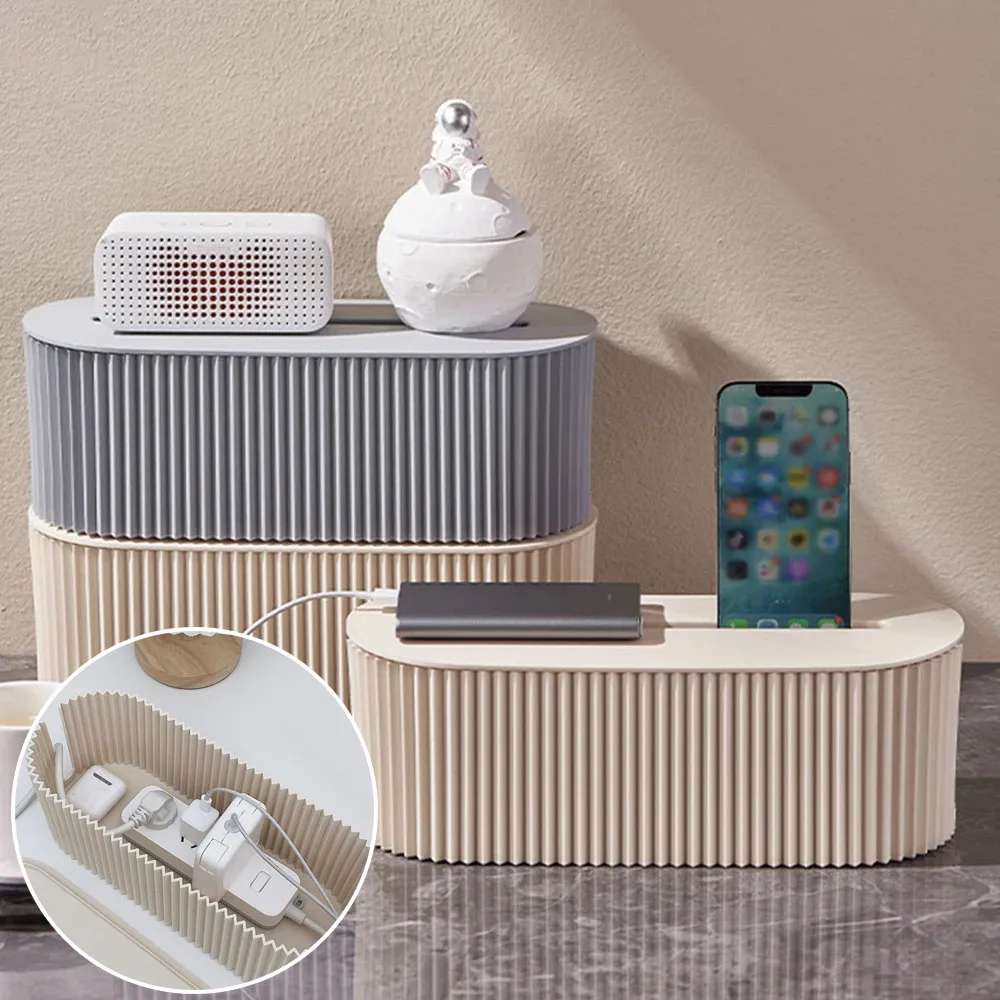 

Коробка для хранения кабелей, органайзер для розеток, многофункциональный, для дома, подходит для гостиной, офисного стола