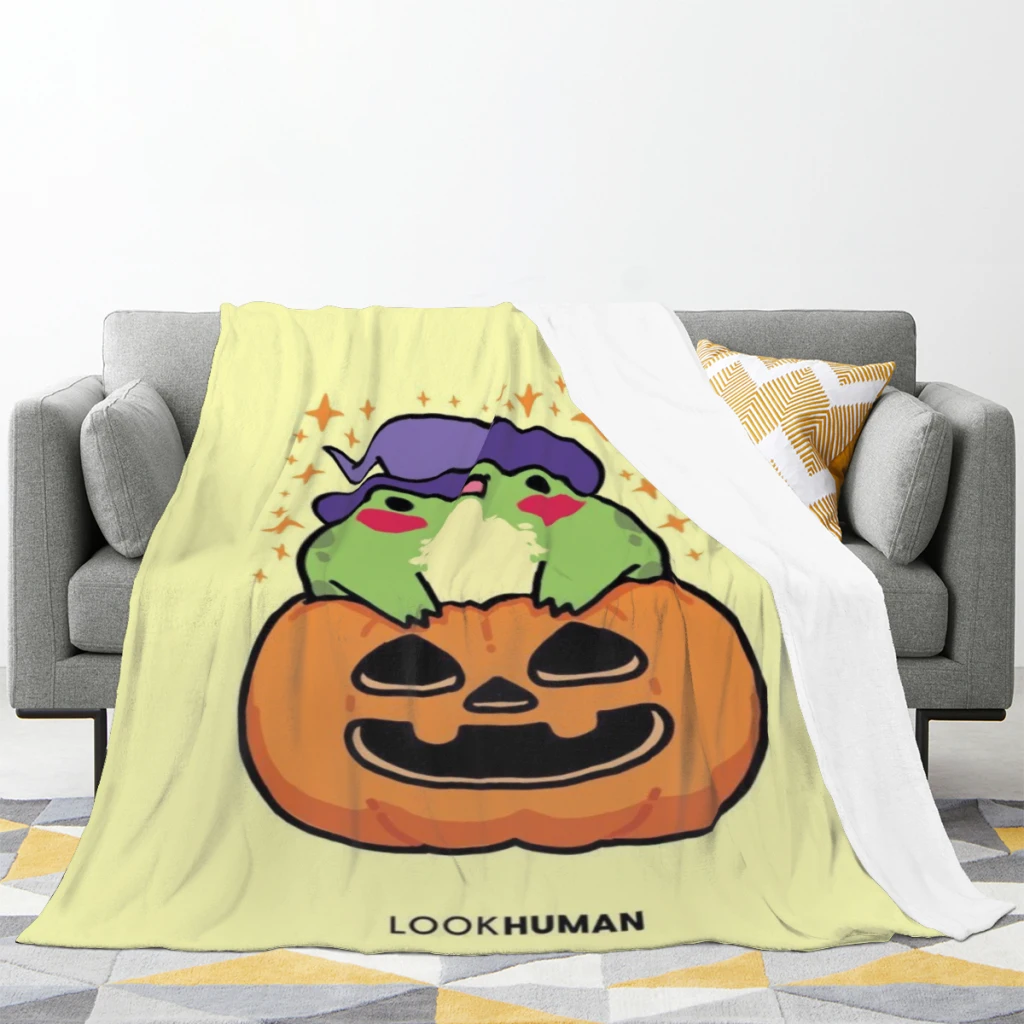 Cottage Frogs Medium Blanket Fluffy Soft Bedroom Decor Sofa Blankets Comforter Home and Decoration