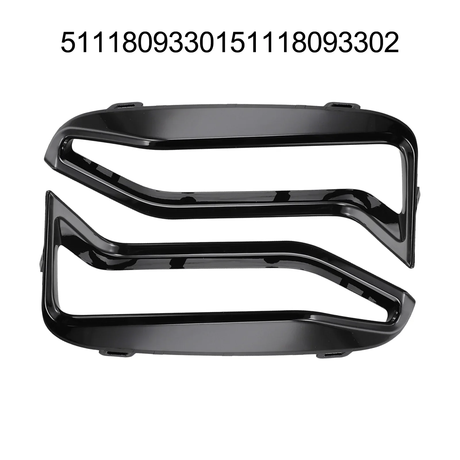 Pop Black Trim For BMW M340i Bumper Trim Size As Shown In The Picture Anti-corrosion Non-deformation Quick To Install