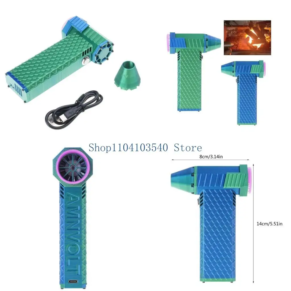 

02DC Удобный и эффективный мини -воздуходувщик длительный длительный пластик батареи, идеально подходит для дома на открытом и