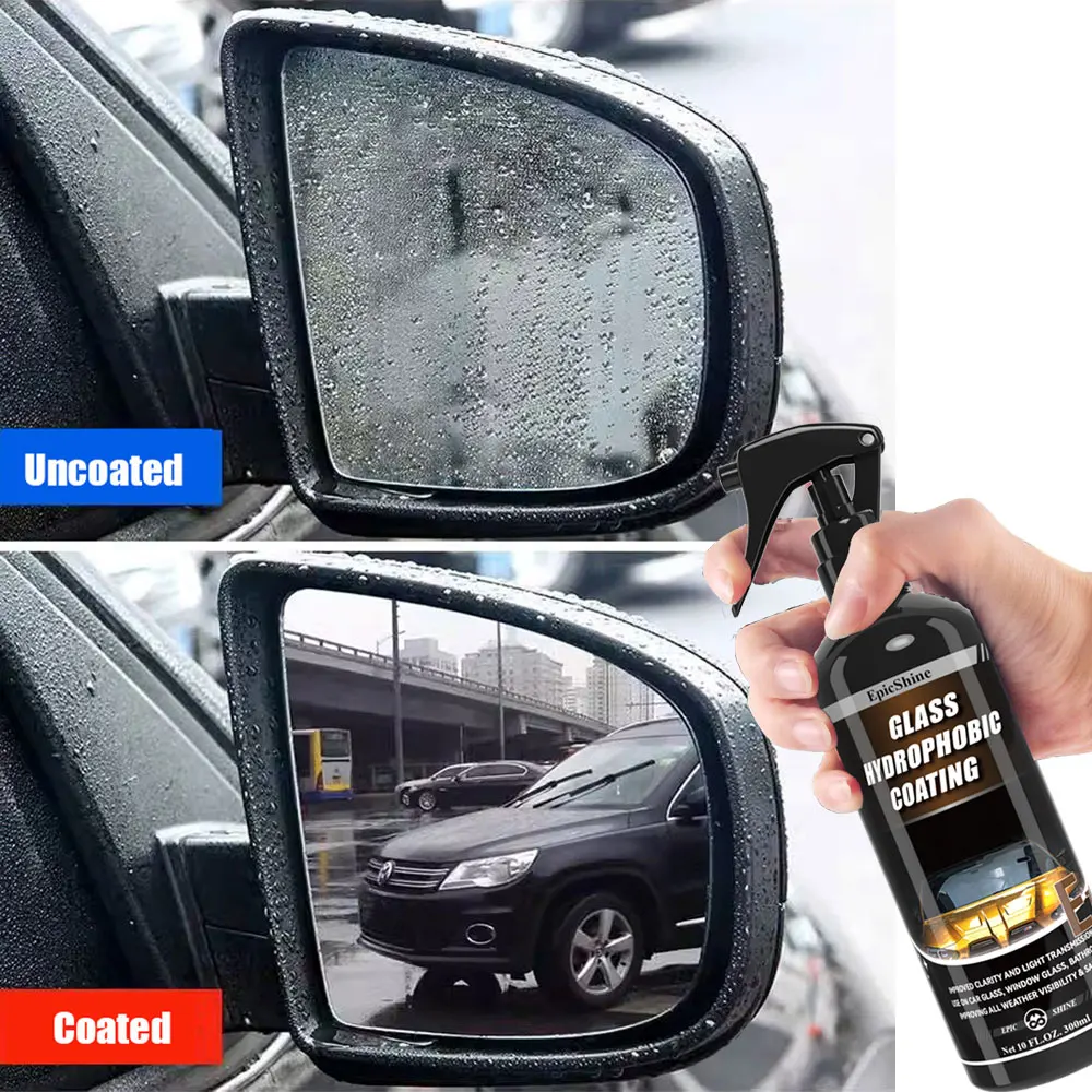 

Glass Hydrophobic Coating Car Windshield Waterproof Spray Water Repellent Rainproof Agent EpicShine Car Accesiores Rain Remover