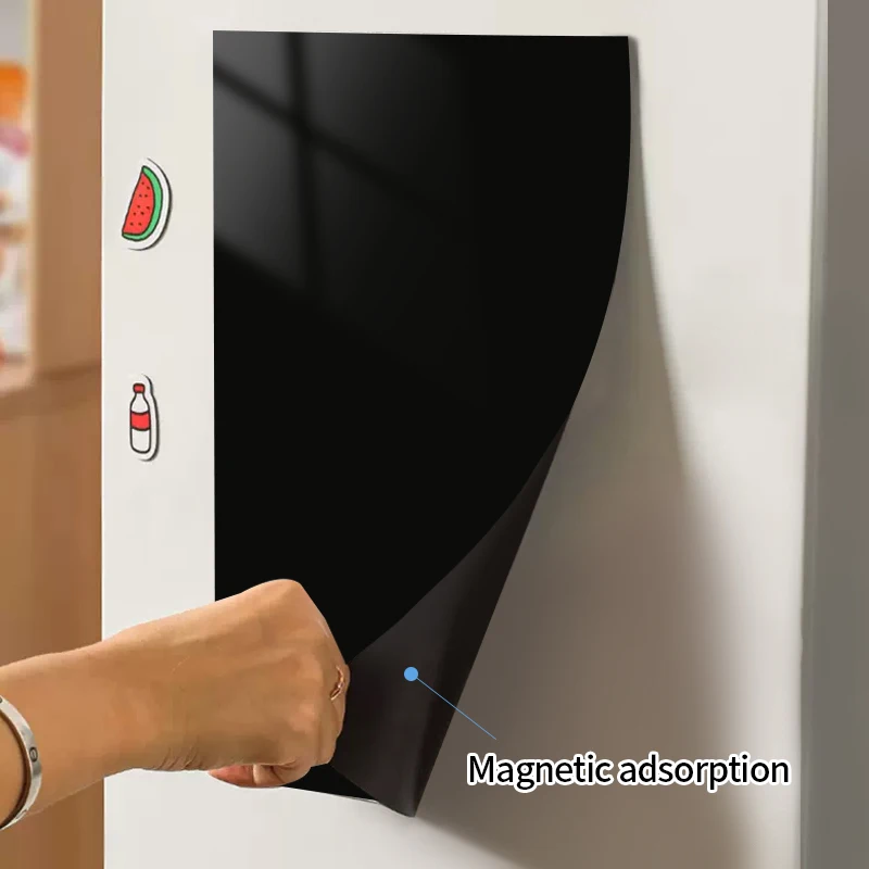 Magnetic Blackboard Sticker for Refrigerator, Soft Blackboard Sticker, Can Be Instantly Message Board, Memo Sticker