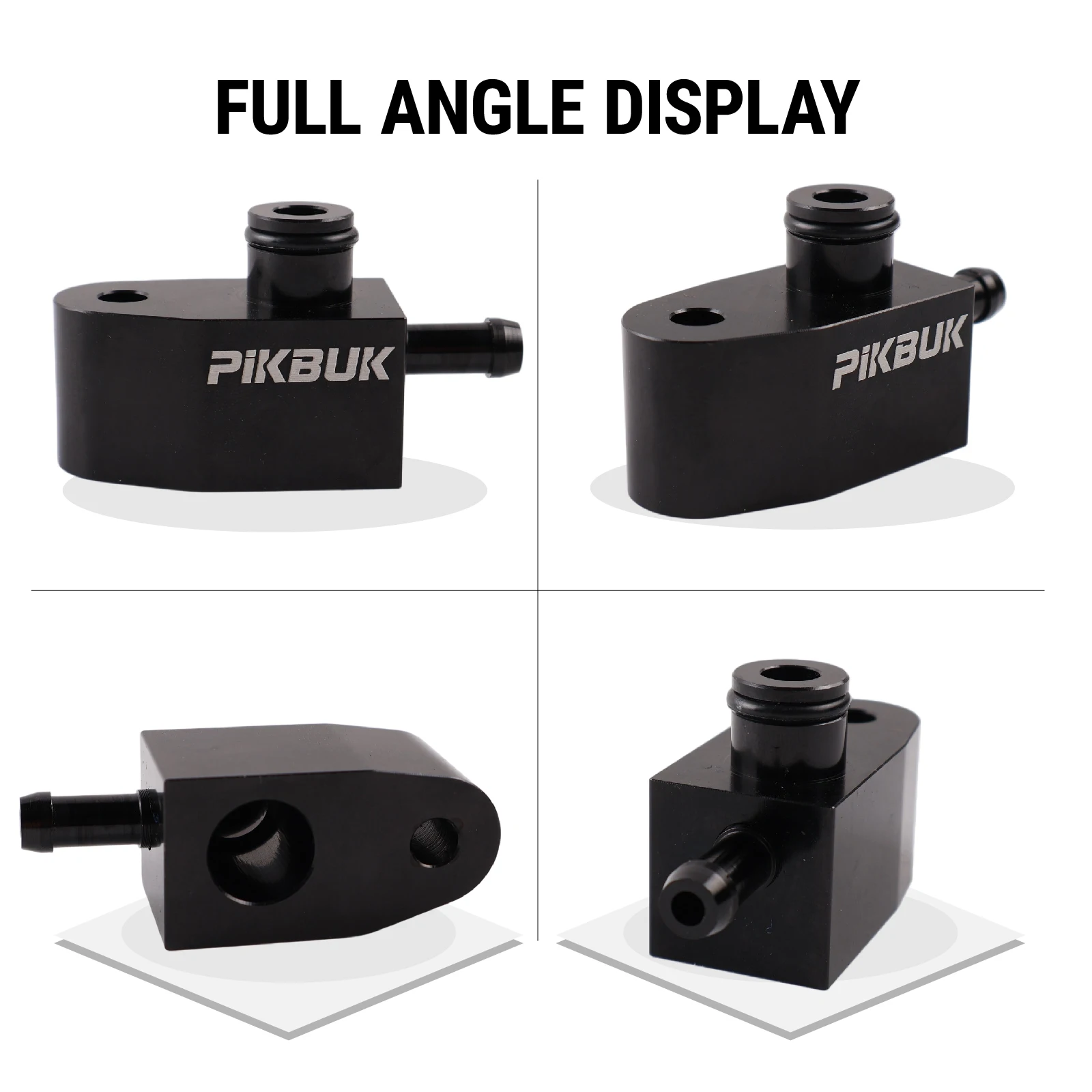 PIKBUK  Boost Gauge Tap Adaptor For Peugeot 308 & Mini R56/57 Cooper And Citroen DS 5 1.6T Engine Aluminum