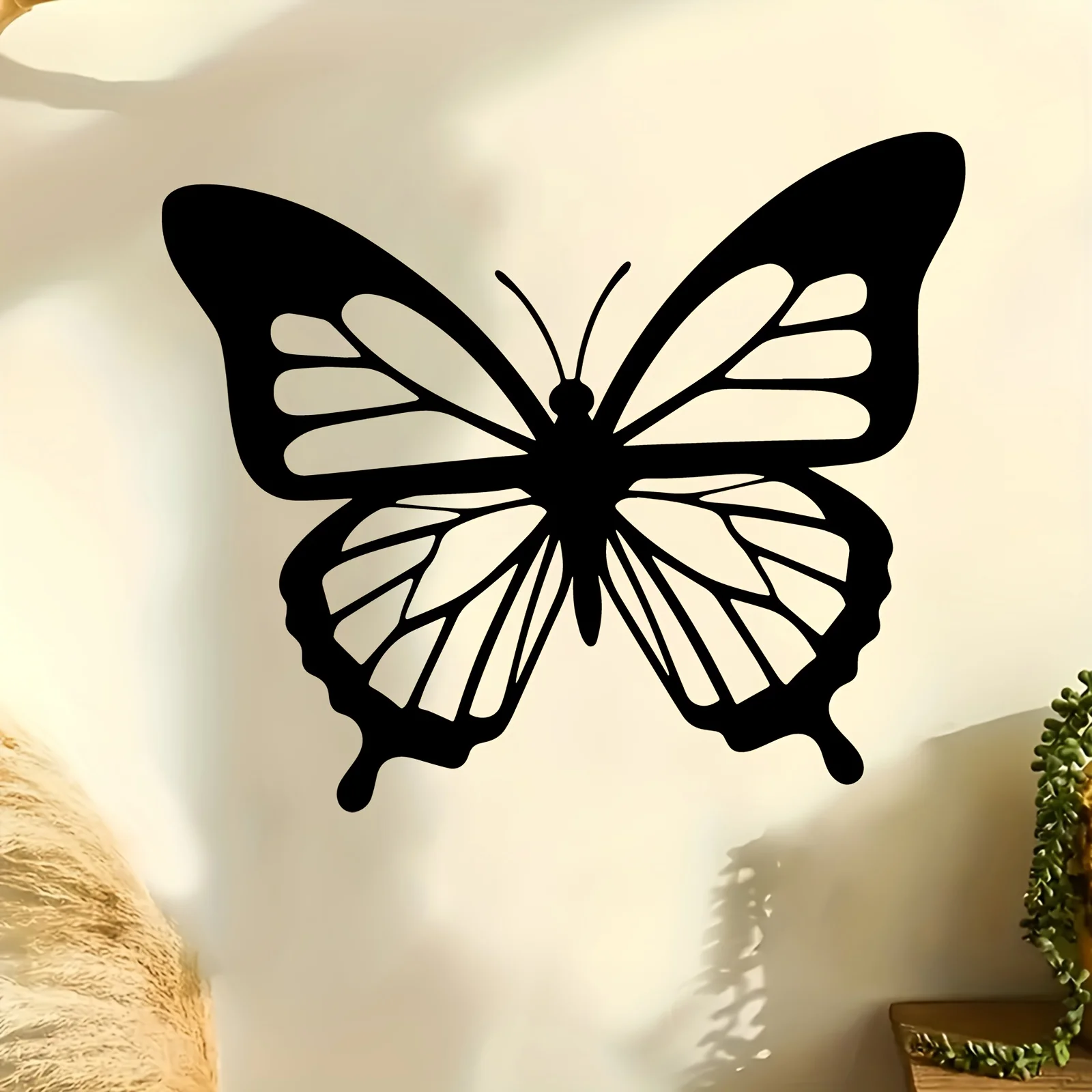 CIFbuy Metal Wall Art Butterfly Iron Sculpture Weatherproof Home Ornament Gift Nature Lovers Bedroom Garden Living Room Decor