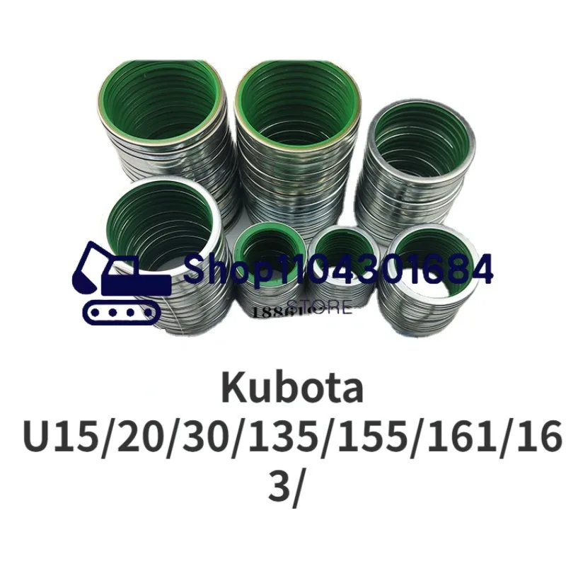 Yellow Oil Seal MINI Excavator Micro-digging Kubota U15/20/30/135/155/161/163/ Horse-head Bucket Shaft