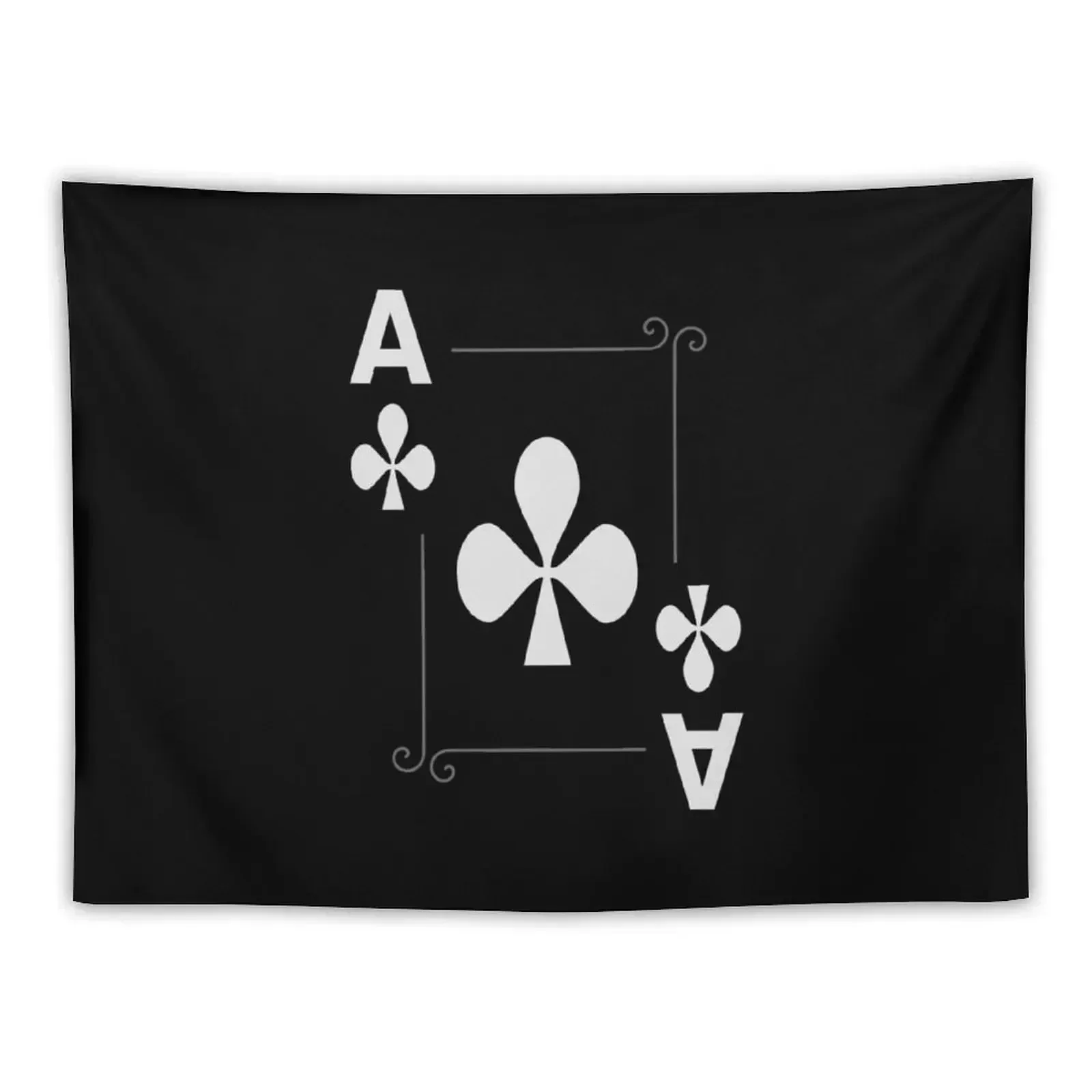 

Ace of Clubs poker Tapestry Decorative Paintings Bed Room Decoration Custom Tapestry