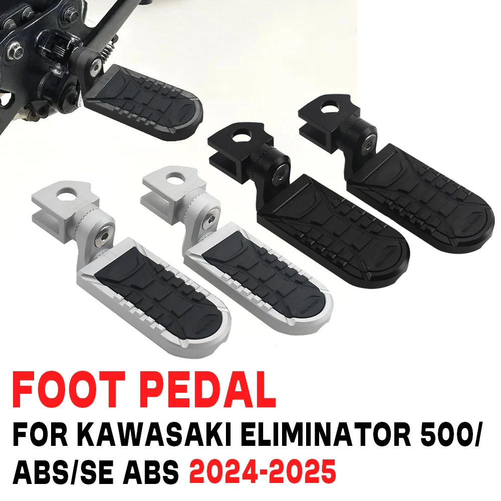 

Front Foot Rest Rider Footboard Driver Adjustable FootPegs Motorcycle Footrest Fits For Kawasaki Eliminator 500 SE ABS 2024 2025