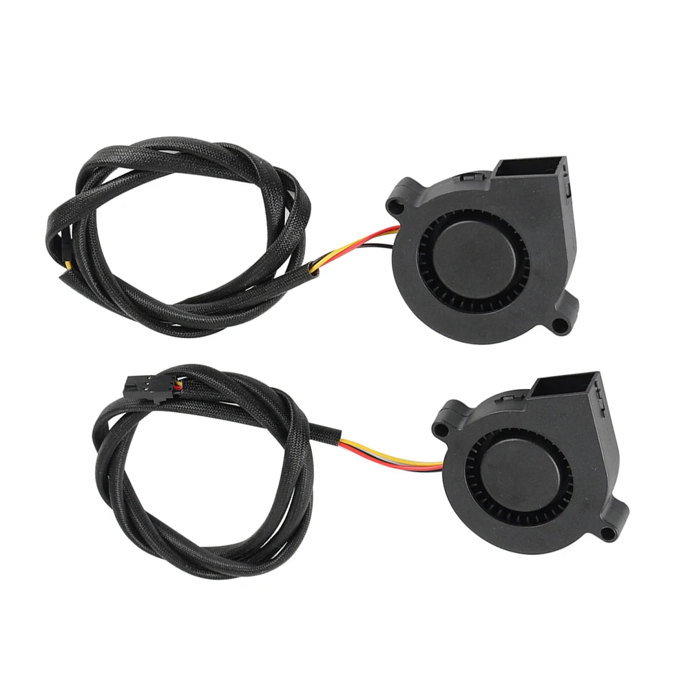 

2pcs 3D Printer Cooling Fan Super Silent 5015 Radial Blow Hydraulic Bearing Front Fan Heat Dissipation Cooler For I3 Low