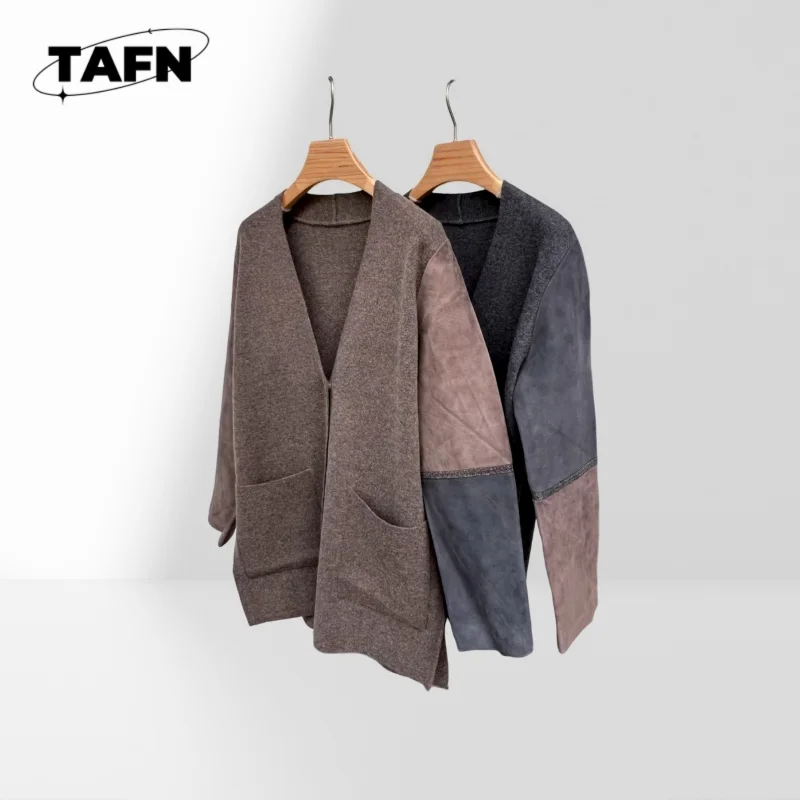 

Button Closure Windbreaker Coat for Women Trench Jacket with Large Pockets for Women Collar Trench Coat for Autumn AI1518