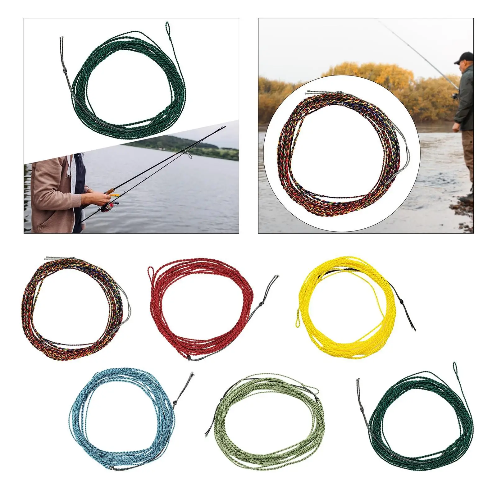 

Тонущая леска Tenkara 2,7 м, коническая легкая портативная полиэтиленовая леска для ловли нахлыстом