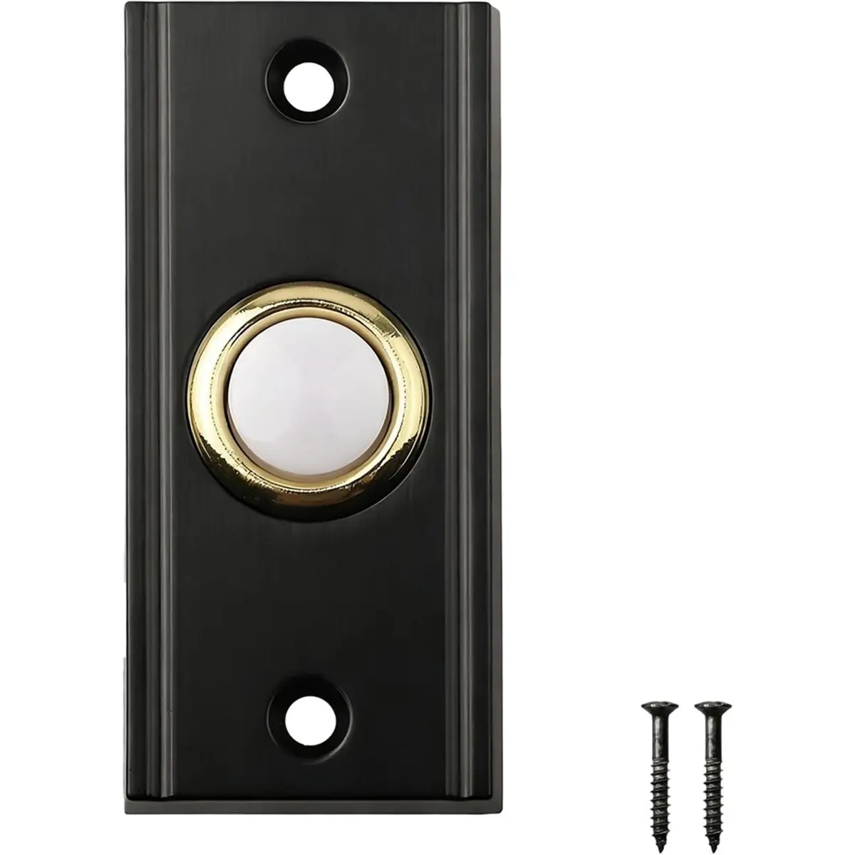 Budget-Friendly-Vintage Style Wired Doorbell Button with Glow,Classic Brass Finish for Home, and Other Residential Spaces