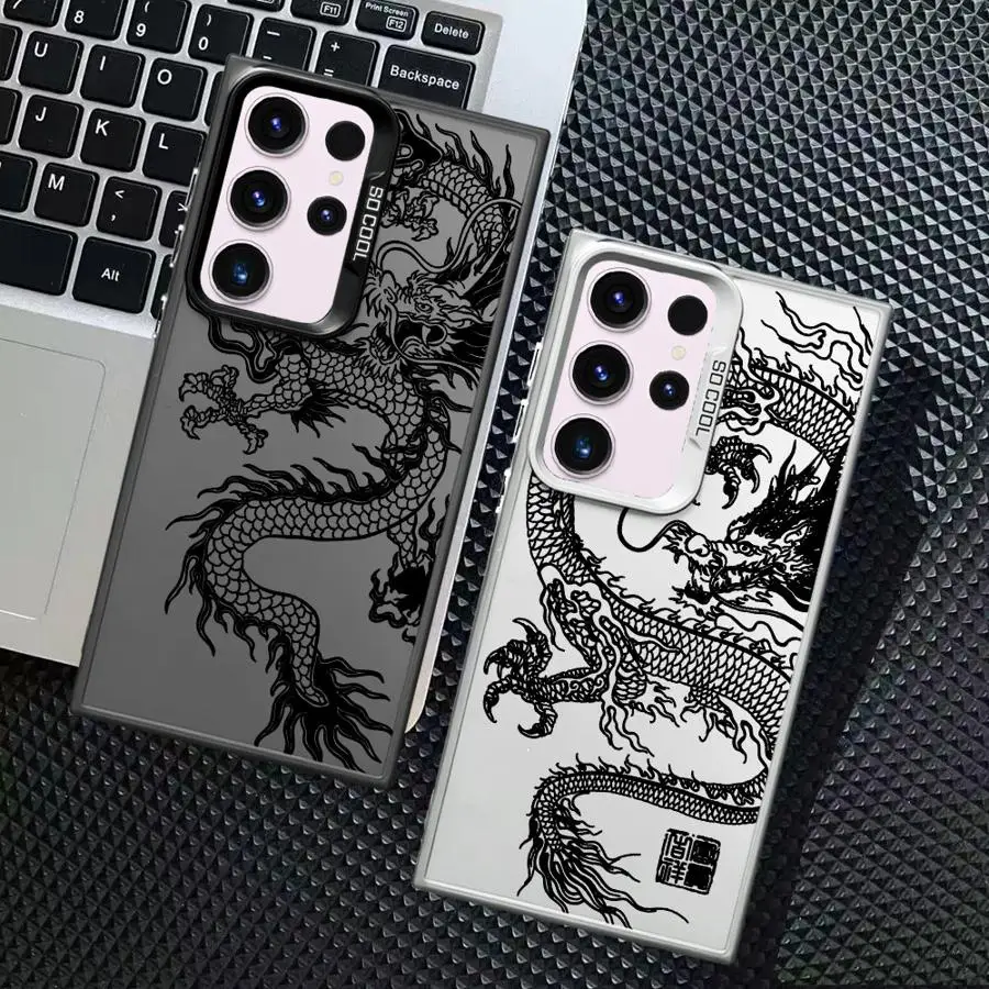 Case for Samsung Galaxy Note 20 Ultra S20 FE S24 FE S22 Ultra S25 S21 S23 S25Edge Phone Cover Cool C-Chineses Dragon 