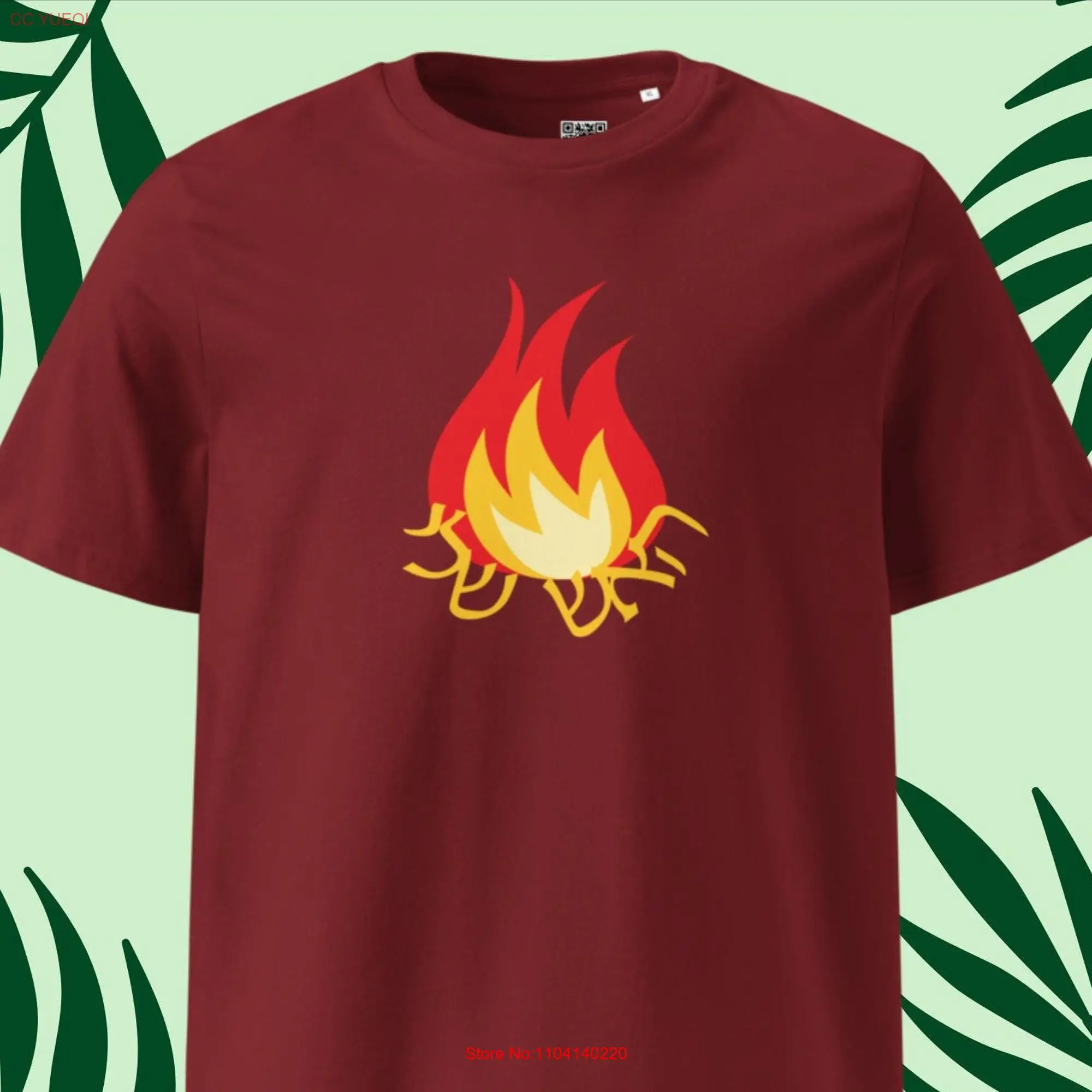 My fire Hebrew haesh sheli flame unisex t shirt Organic cotton eco lifestyle fashion long or short sleeves