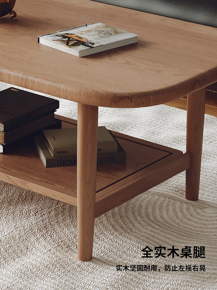 coffee table small apartment low table living room household tea table simple with drawer storage double-l