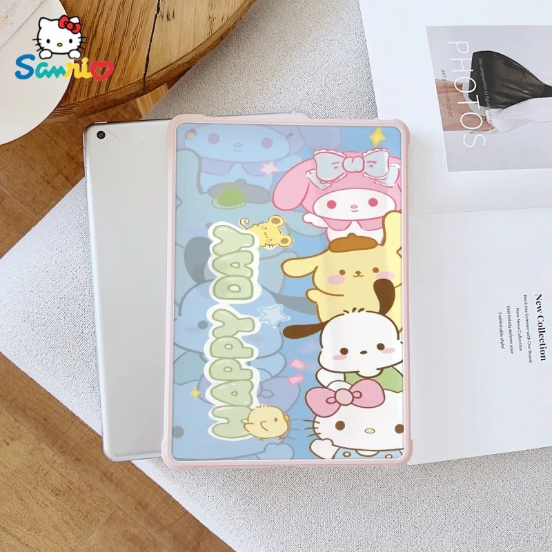 

Розовый чехол Sanrio Cute Hello Kitty подходит для ipad Pro 6/M4, Air3/5, Mini 6, iPad 6/10, 8,3/9,7/10,5/12,9/10,9/11 дюймов