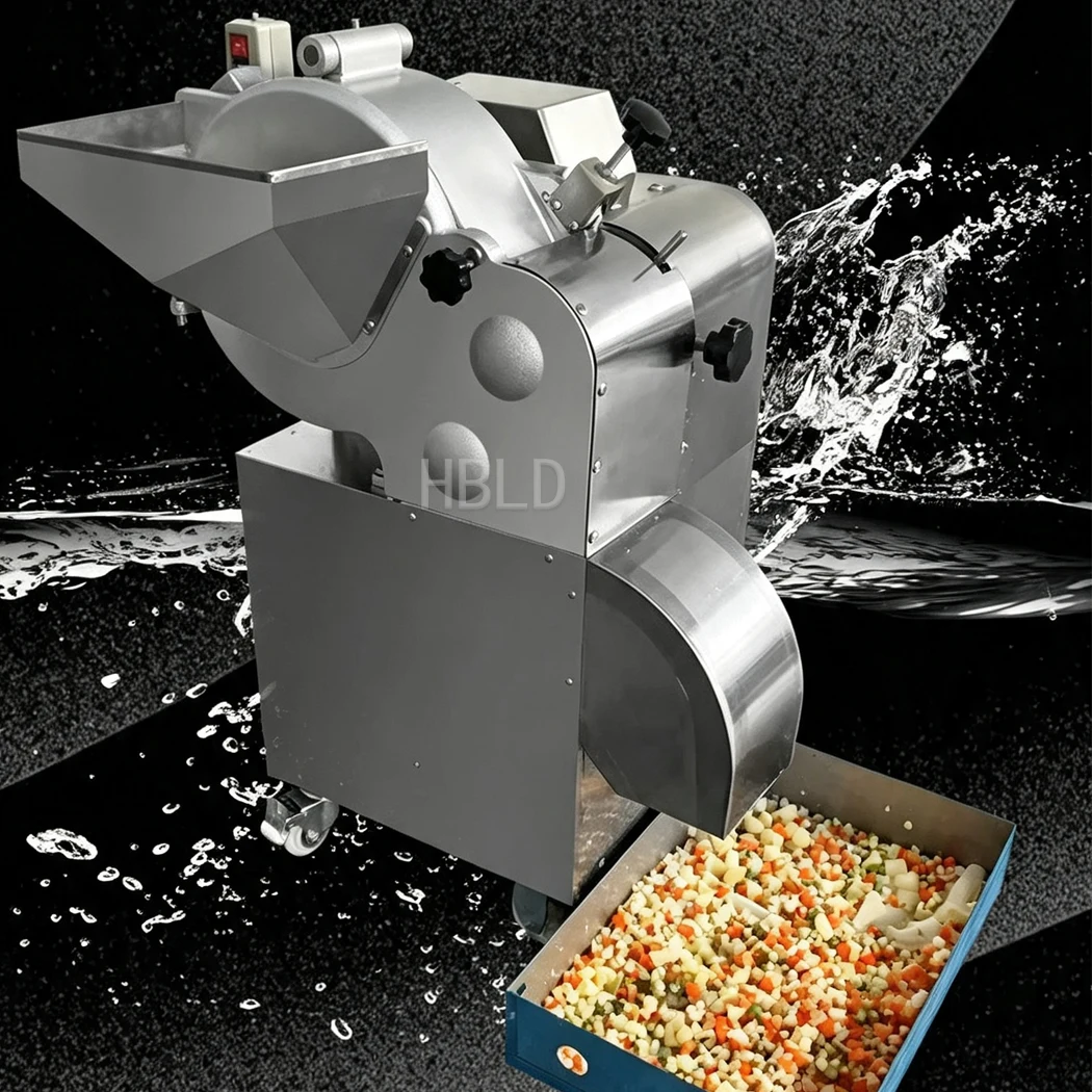 High Output 600-1000kg/h Vegetable Dicing Machine Multifunctional Cutter Slicer For Catering Business