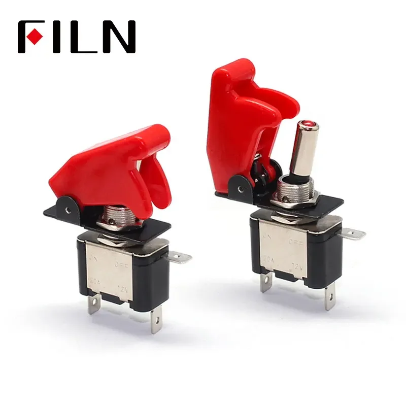 12V 20A Licht Kippschalter LKW Anhänger Zubehör LED Licht Zündungen Boost Marine Boot Racing Auto Schalter SPST Kippschalter – Detail 12