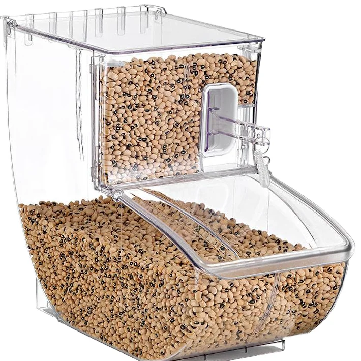 

Recyclable Food Grade Plastic Container for Candy & Nuts Display Supermarket Packaging Bin Box for Jelly & Sugar Storage