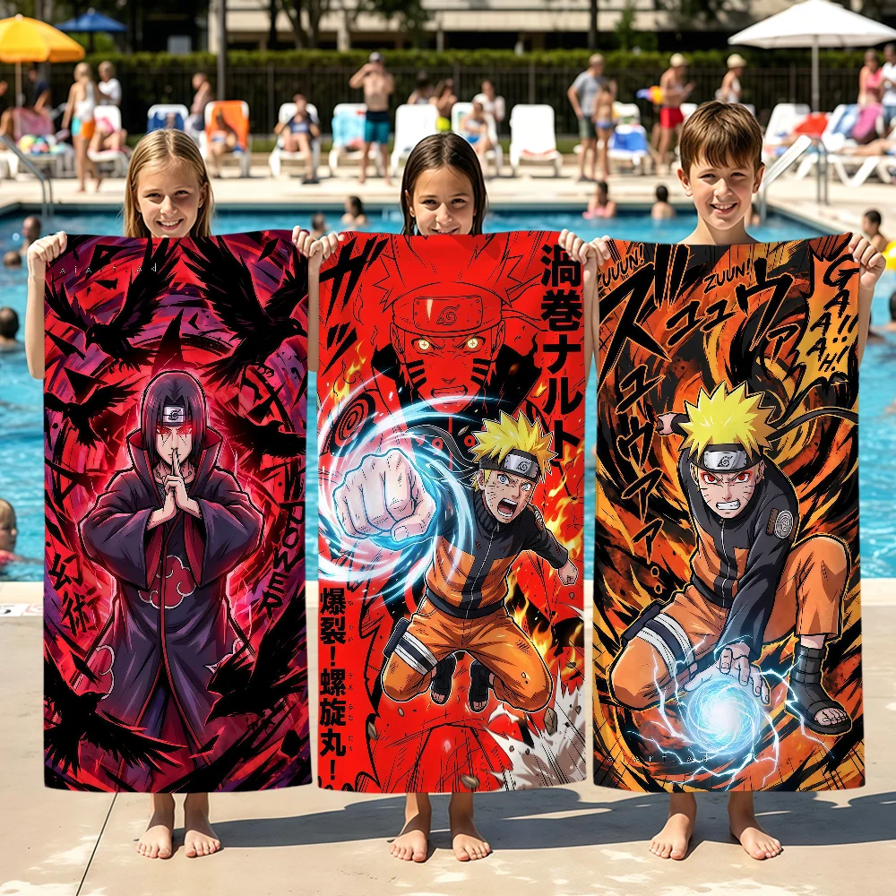 Fanart Anime Cool N-Naruto Powerhouse Handtuch Pool Weiche Strandtücher Reise Schwimm-Badetuch Fitness Spa Heim Raumdekoration Urlaubsgeschenk