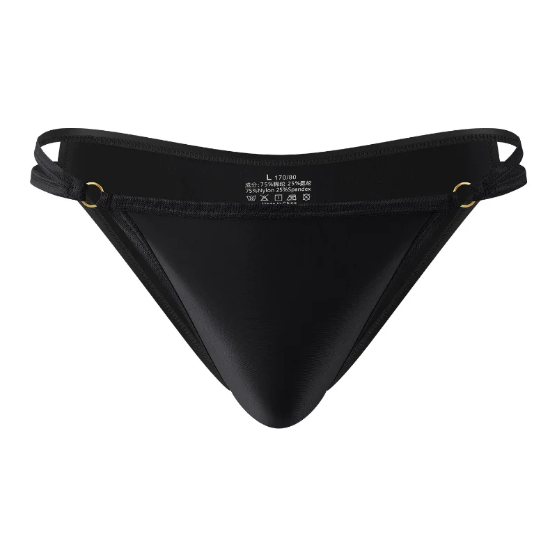 

Men's Briefs Satin Silk Low Waist Breathable Underpants Sexy Ice Silk Underwear High Gloss Panties High Elastic Pouch Thongs