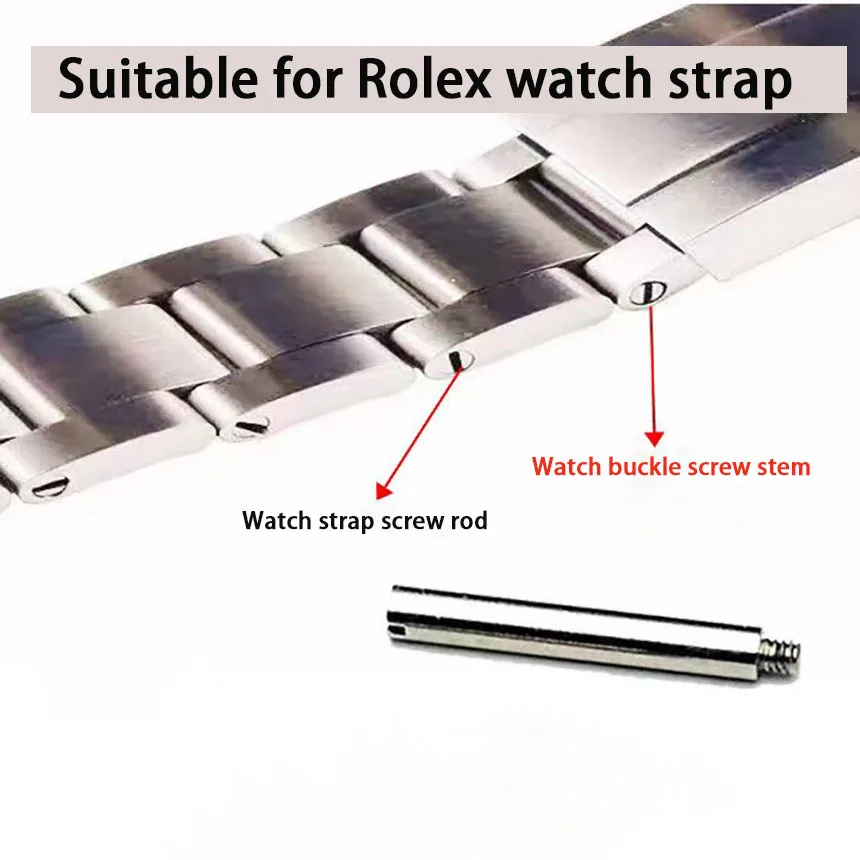 Watchband screw suitable for Rolex green black water ghost oyster type constant motion underwater link rod shaft buckle screw wa