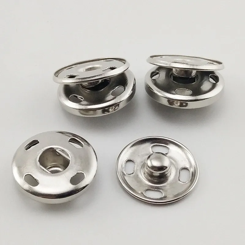 10MM-25MM High-grade Metal Copper Hidden Snap Button Coat Invisible Button Hand-sewn Round Children's Anti-lighting Small Button