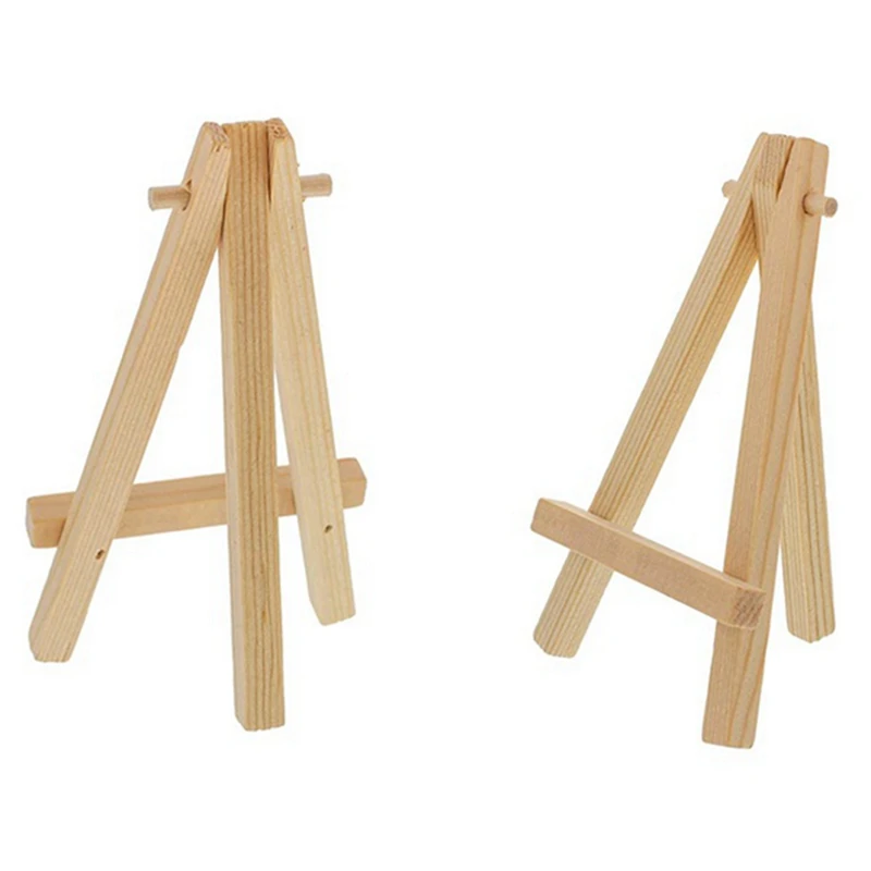 Mini Wood Display Easel, 120Pcs, Perfect For Displaying Small Canvases, Business Cards, Photos