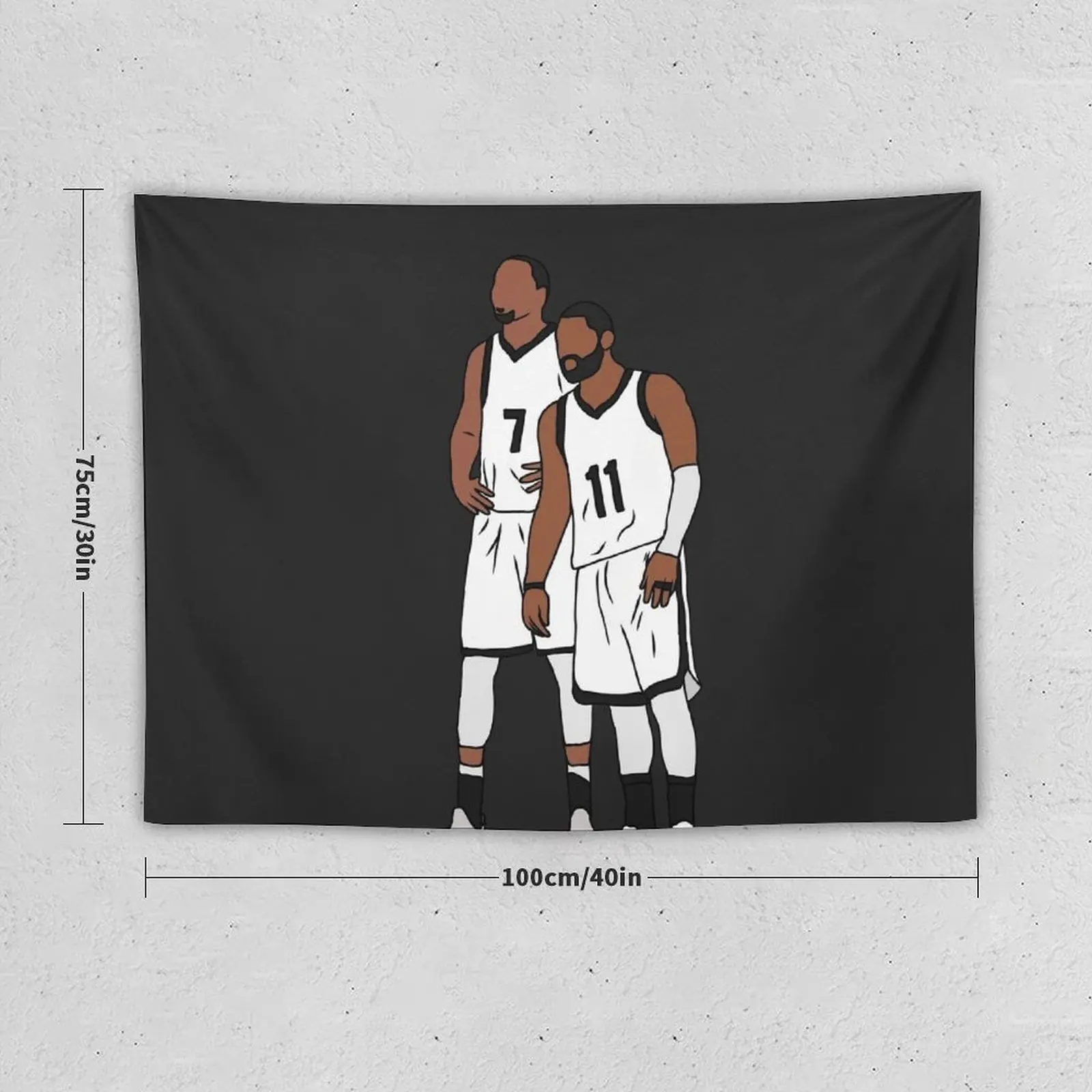 Kyrie And KD Nets Tapestry Nordic Home Decor Room Decor For Girls Aesthetic Room Decoration Wall Decorations Tapestry