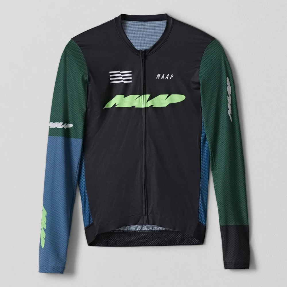 MAP High Quality Pro Cycling Jersey Men Woman Breathable Bicycle Clothing Team Road MTB Bike High-end Simple Long Sleeve