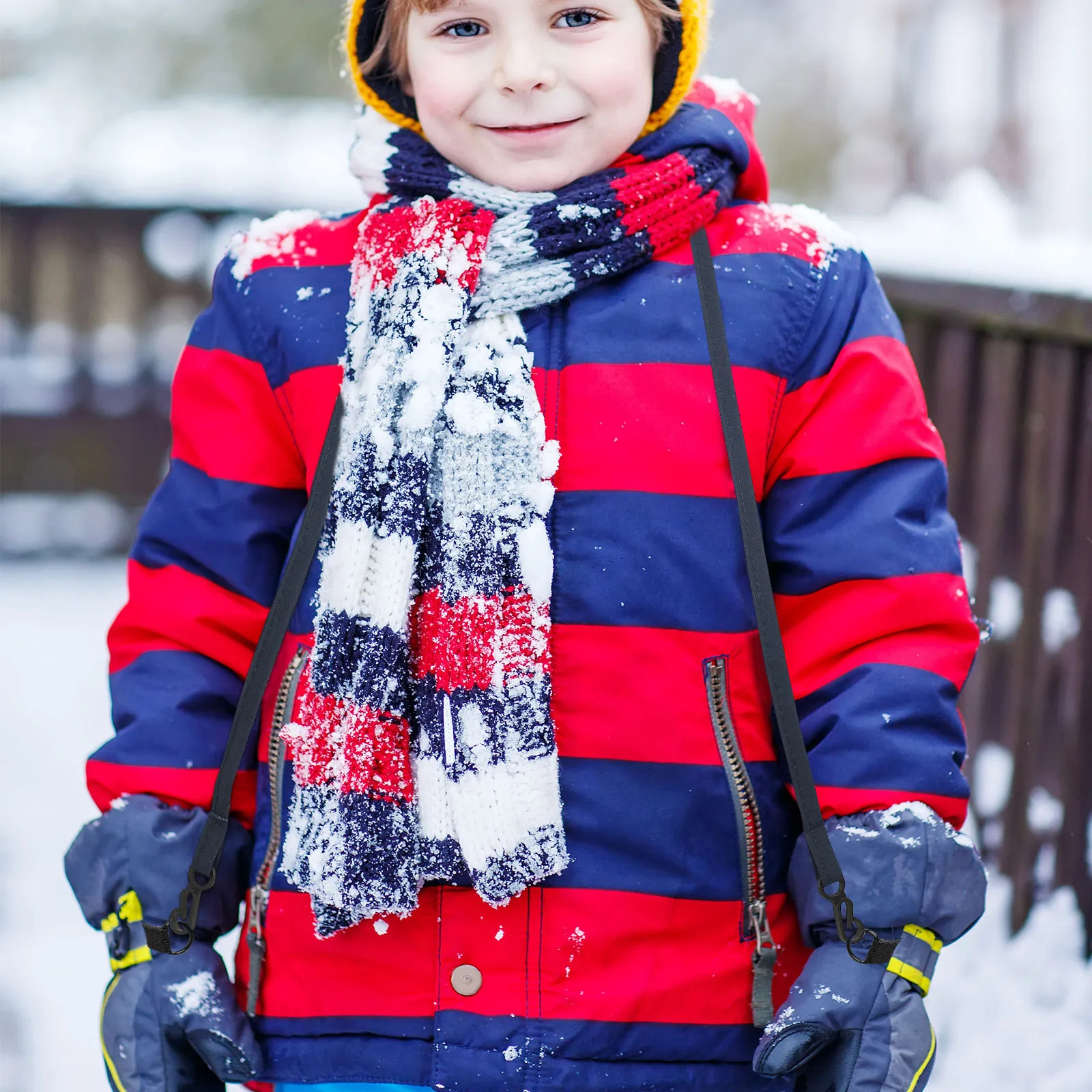 

Winter Skiing Glove Rope for Nonslip Nylon Anti-Lost Mittens Rope Skiing Accessory Ski Gloves Leash Holder Outdoor Safety