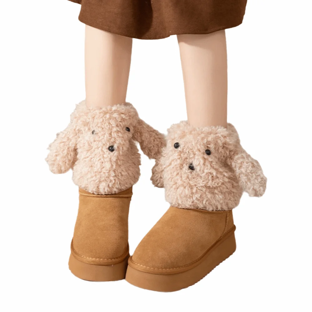 

1 Pair Creative Cartoon Dog Leg Warmers White Coffee Warmer Ankle Covers Thicken Cosplay Accessories Sleeping