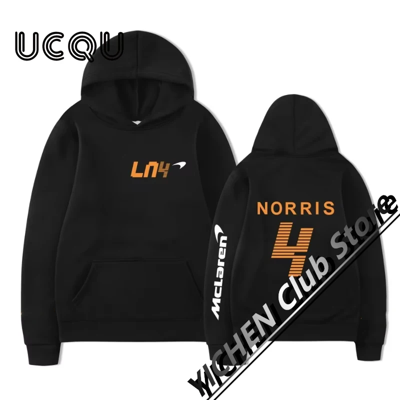 

Lando Norris 4 pattern print casual street sweatshirt men's and women's same pure cotton high quality fashion loose men's hoodie