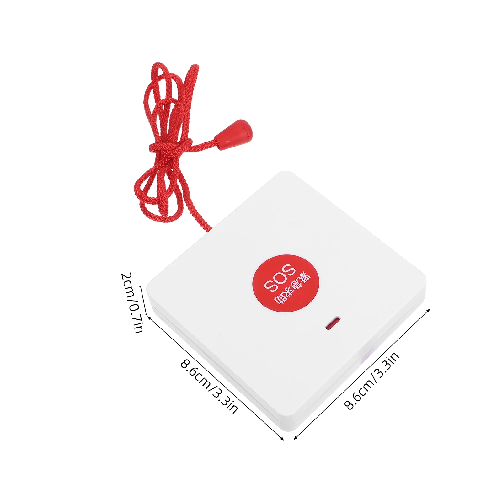 جهاز إنذار طوارئ يدوي مع زر سحب للتنبيه والإخلاء السريع، مثبت على الحائط، زر أمان ضد الحرائق للمسنين وذوي الاحتياجات الخاصة