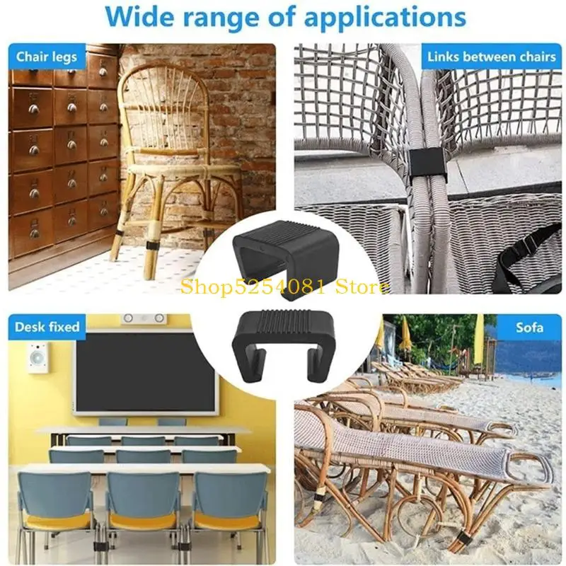 AXYC Wicker Patio Furniture Clips Chair Couch Clip Sectional Connector for Outdoor Garden Rattan Aligment Rattan Furniture image 4