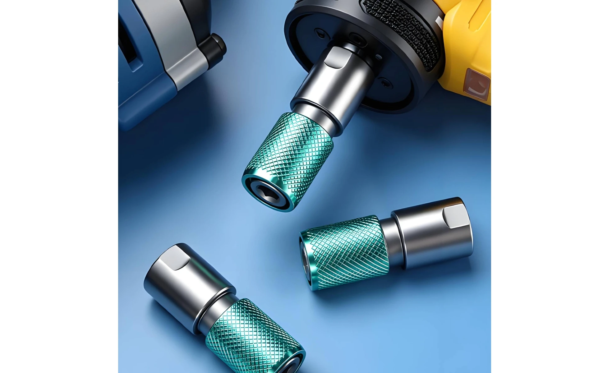 Hex Socket Adapter Quick Lock Self-Locking Drill Adapter Power Tool Accessory Silver Hex Socket Adapter Quick Lock Self-Locking Drill Adapter Power Tool Accessory Silver