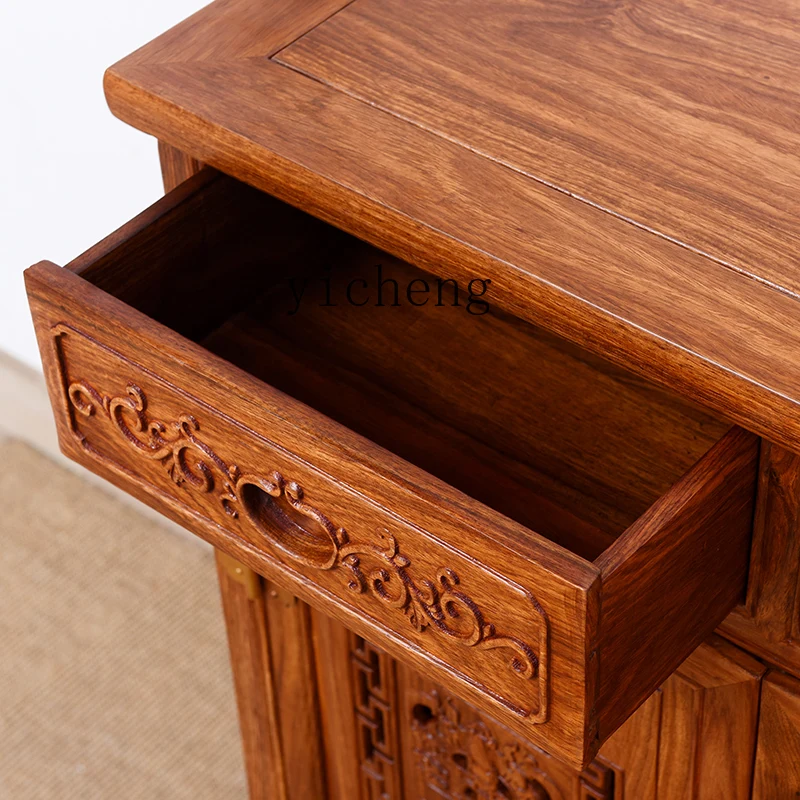 

ZZ furniture, rosewood solid wood Chinese modern shoe cabinet balcony storage porch dining side cabinet