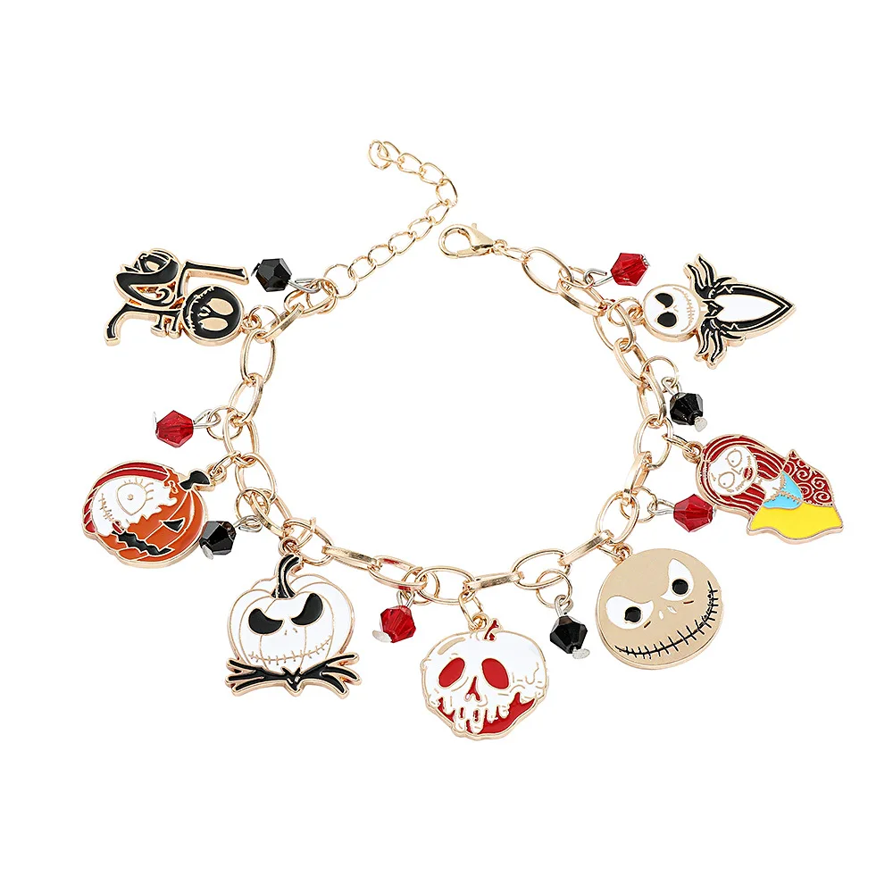 The Nightmare Before Christmas Bracelets for Women, Jack Skellington Sally, Oogie Boogie, Jewelry Charms, Trend, Accessories