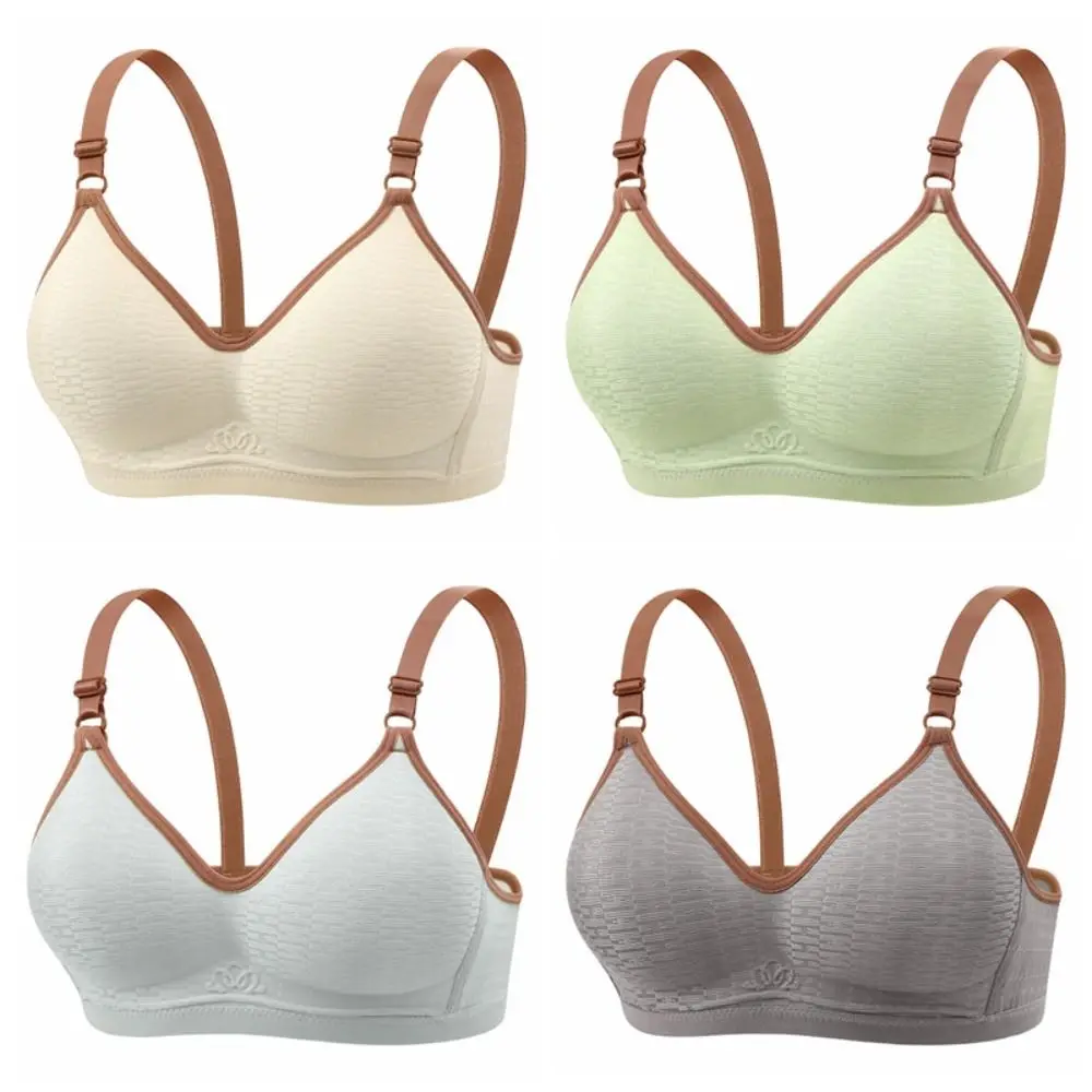Nauwsluitende Draadloze Diepe V Beha Dunne Anti-verslapping Beha voor Vrouwen Verzamelde Borsten Schokbestendig Push Up Ondergoed Geschenken