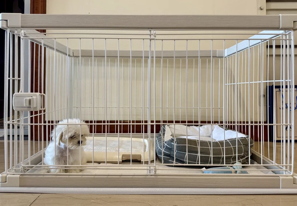 Large raised dog cage fence Small and medium dog cage fence