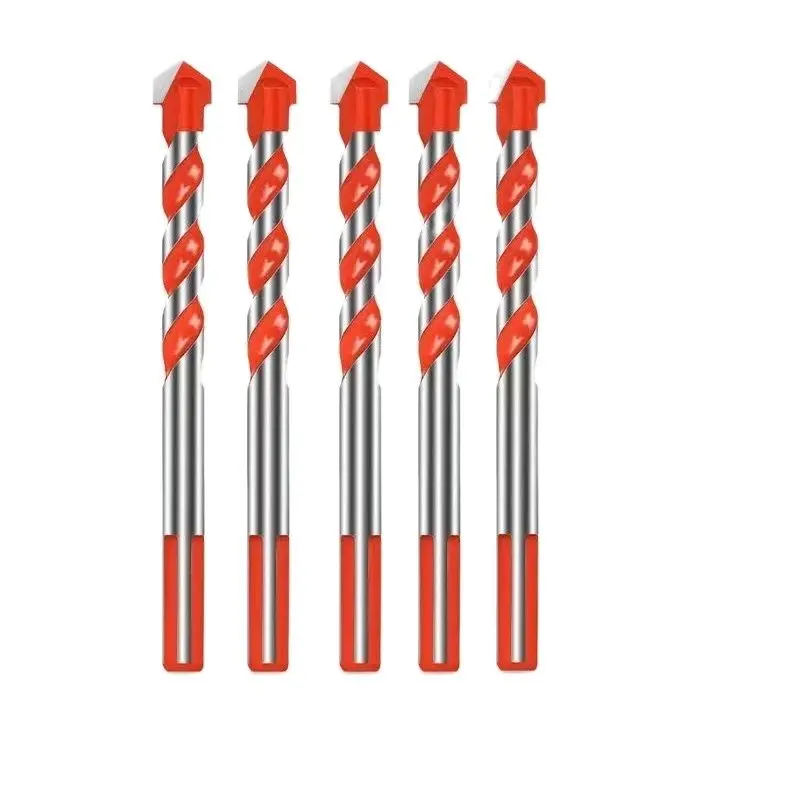 Carbide impact drill bit set Multifunctional Triangle hole Drill tools 3-12mm for Glass Tile Ceramic Concrete Brick drilling