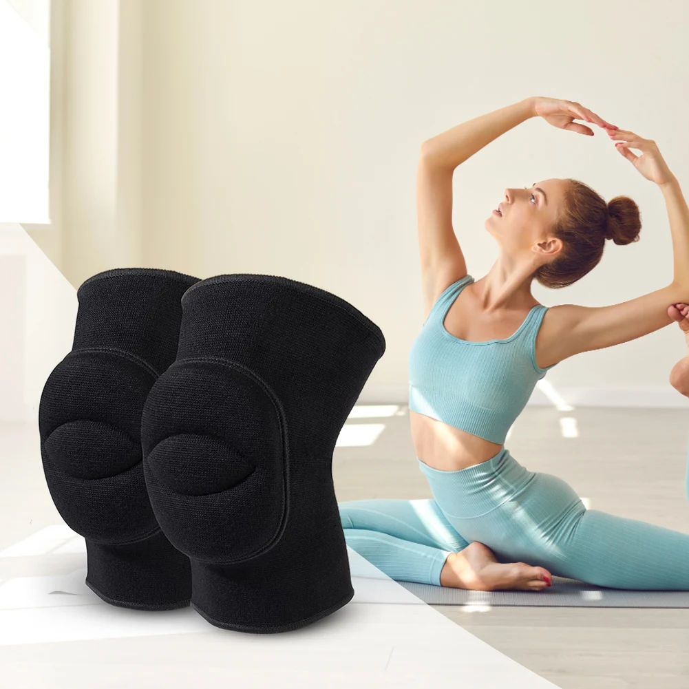 1 زوج المصارعة دعامة الركبة تنفس الركبة ضغط كم متعددة الوظائف منصات الركبة الناعمة عدم الانزلاق للكرة الطائرة كرة القدم #3