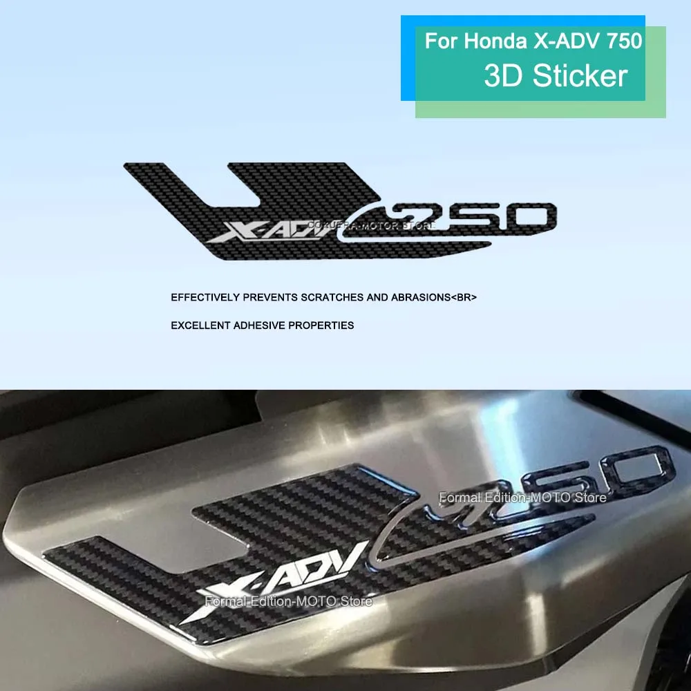 

For Honda X-ADV 750 XADV 750 3D Epoxy Resin Sticker Scratch-Resistant Motorcycle Accessories Protection Exhaust Muffler Stickers