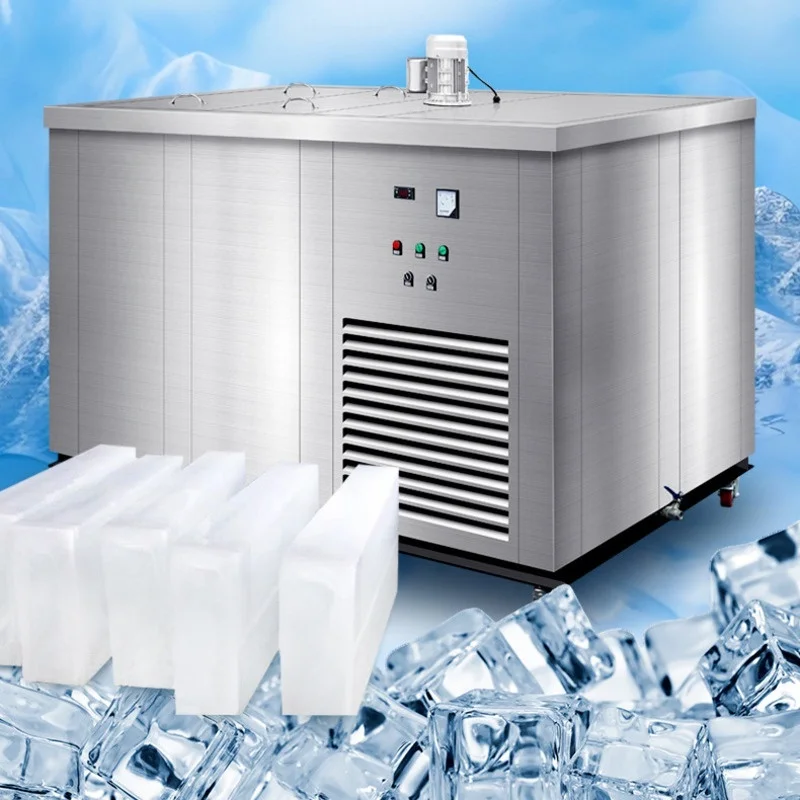 

Spot Industrial Ice Brick Machine, Seafood Market, Large Ice Cube, Ice Bar, Ice Maker