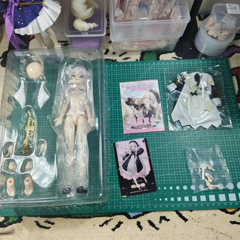 Genuíno luz e pesadelo série twin mjd caixa cega figura de ação brinquedos na moda brinquedos de pelúcia estatuetas e itens de presente para meninas