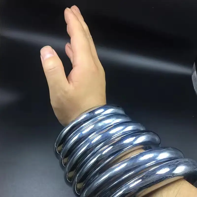 Steel Kung Fu Weighted Training Bracelet Adjustable Counterweight Waterproof Metal Band for Martial Arts Sweaty Exercise