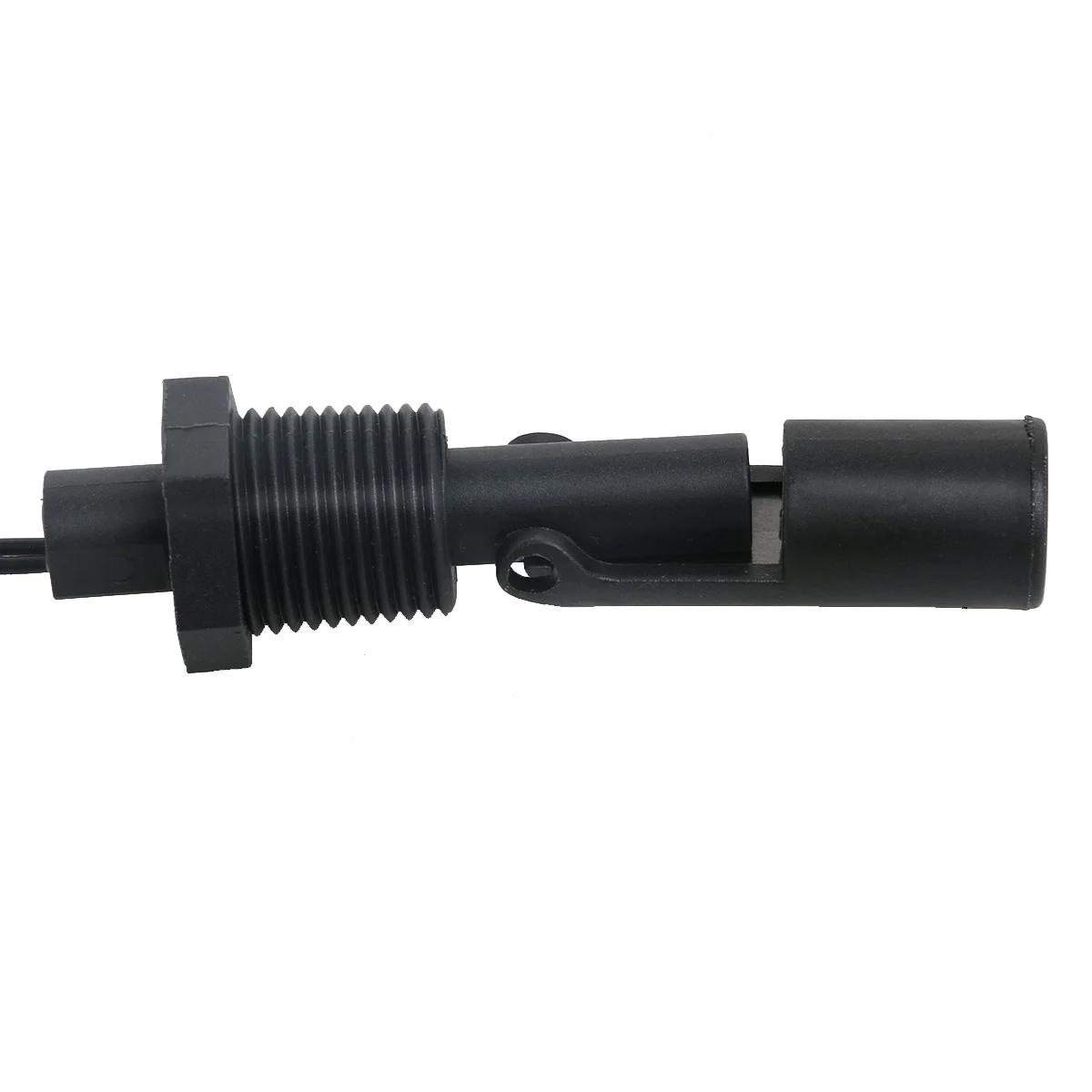 PP Side Mount Horizontal Water Level Sensor Liquid Float Switch Black for Tank Pool Hydroponics Aquarium Control